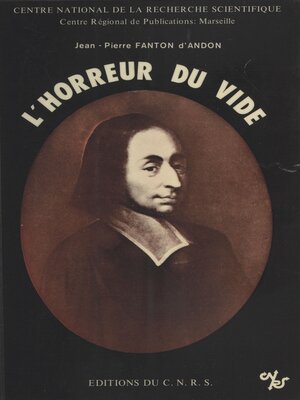 cover image of L'horreur du vide